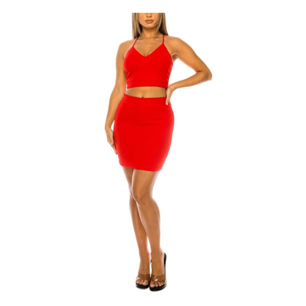 B DARLIN Red Spaghetti Strap Dress 11/12